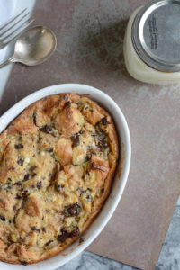 Bread Pudding with Irish Whiskey Sauce