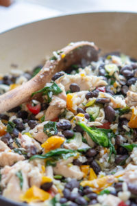 Chicken and Black Bean Skillet with Brown Rice