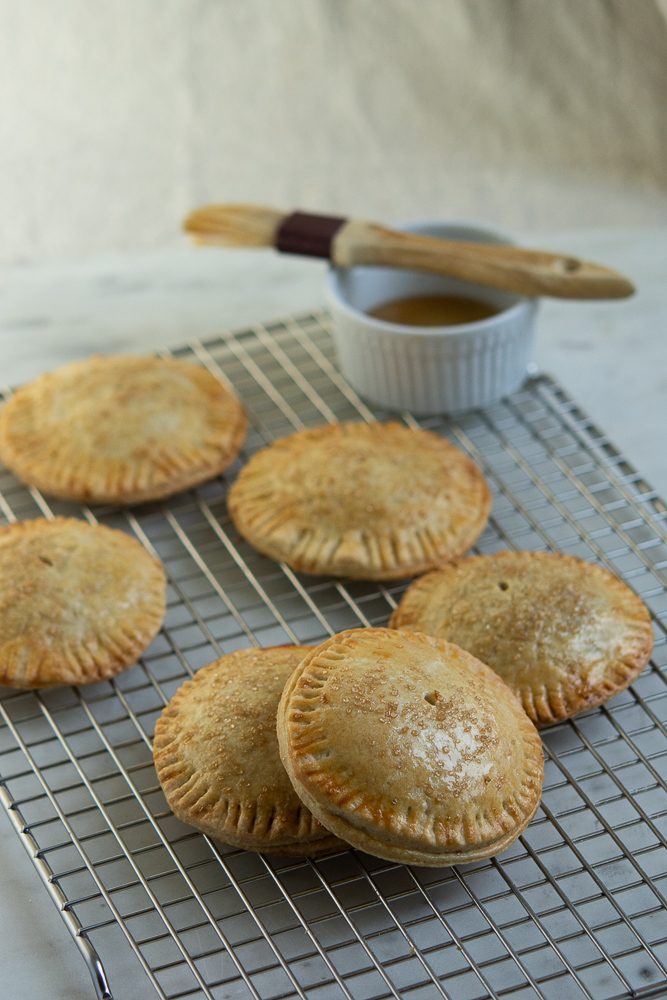 Pumpkin Hand Pies on baking rack